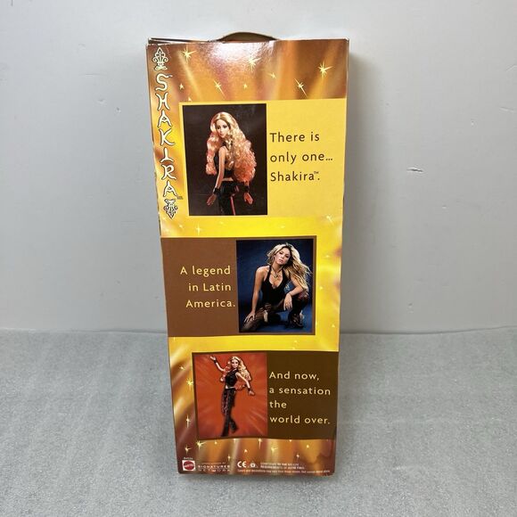 2002 Mattel Shakira Black Leather Concert Outfit Signature Network Doll B4534 - Picture 6 of 8